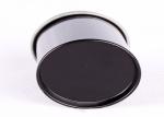 Black Round Mini Tin Box Tea Packaging