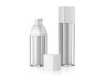Acrylic Airless Pump Bottle 15ml 30ml 50ml Pp Inner Bottle For Cosmetic SR2159