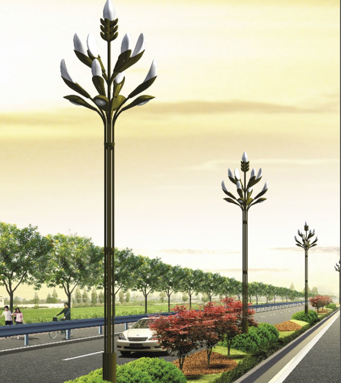 High lumen Led Street Light Applied To Residential Municipal Engineering Projects combined lighting series