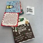 Laminated Round Shaped OEM Festive Game Cards Customized