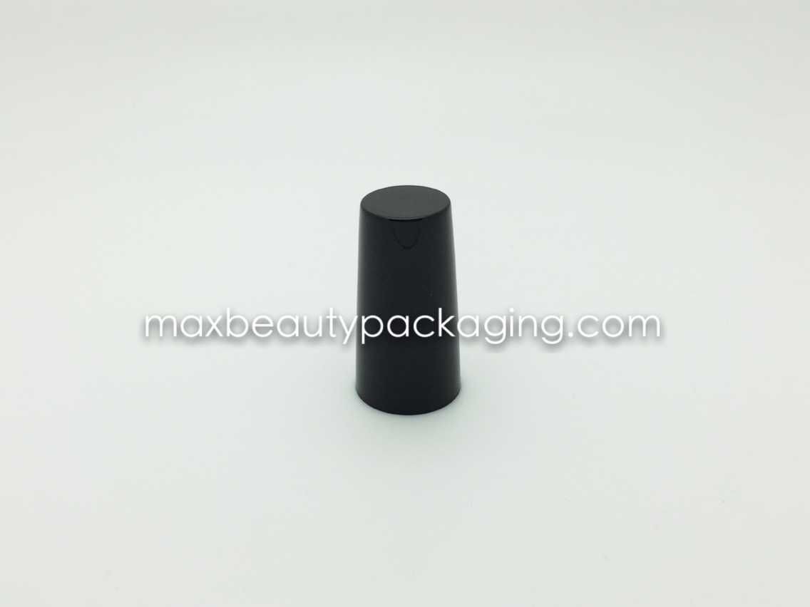 N2033 uv glossy black nail polish cap nail polish packaging pp injection black outer cap UV coating colors plastic cap