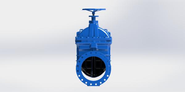 Large Flow Capacity BS Flanged Water Gate Valve With Manual / Electric Actuated