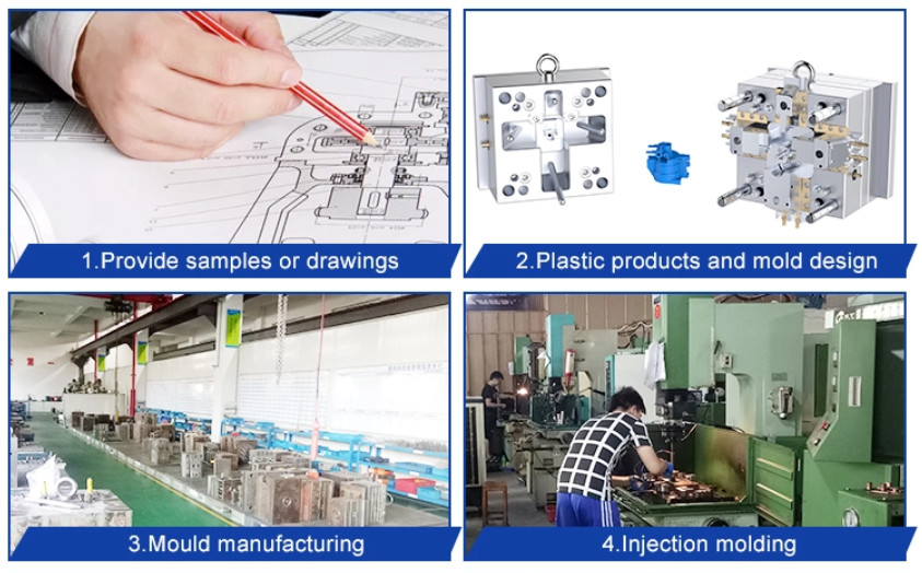 Multi - Cavity Plastic Injection Moulding Life 1000 Shots Custom Connectors