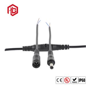 Quality 1.5KV 5521 DC Plug 2 Pin Waterproof Plug 18AWG 5.5mm X 2.1mm Male To Male Power Cable wholesale
