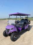 High-Resilience Leather Seats 6-Seater Electric Golf Cart Independent Suspension