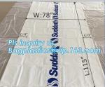 Gusseted Side/Square Bottom Pallet Bags PE Pallet Covers, Giant Black Opaque