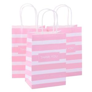 Quality Custom Color Accepted Promotion Kraft Paper Thank You Bag for Wedding Party Store wholesale