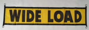 Quality Vertical Pvc Vinyl Banners With Bungee Cords / Vinyl Yard Signs For Hauling Large Loads wholesale
