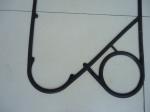 Wide Corrugation Pattern APV H17 Plate Heat Exchanger Gaskets For Sanitary
