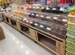 Multifuntion Food wooden retail display For Supermarket / Store 3 layers