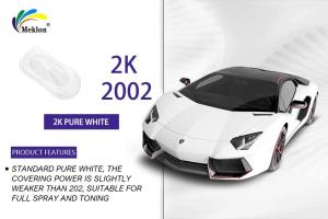 Quality UV Resistant Pure White Auto Paint Nontoxic Moistureproof Solid Colour wholesale