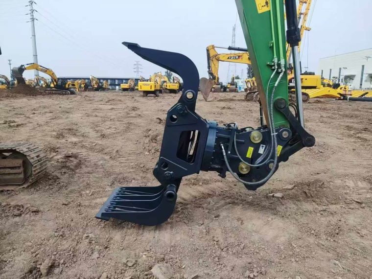 360 Degree Rock Grabs Grapples For Excavators PC200 EX210 SK220 EC360 20T 30T Hydraulic Cylinder