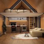 Outdoor Prefab Capsule House Minimalist Technological Aesthetics Space Capsule