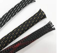 Quality Flame Proof PET Expandable Braided Sleeving For Cable Tube Protection wholesale