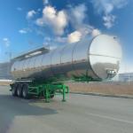 Palm Oil Crude Oil Bitumen Chemical Tanker Trailer 43500L
