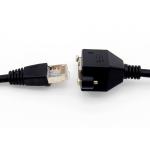 Concentrator Network Cable Assembly 1000mm RJ45 With Male Female Connector 072