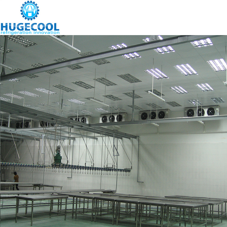 Meat cold room with shelving