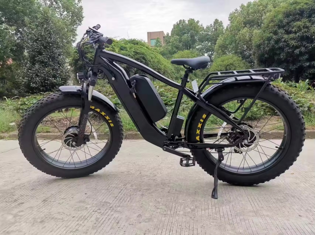 1000W 1500W Electric Bike 7 Speed Electric Bike 26"*4.0 Fat Tire Ebike Electric Mountain Bike Dual 48V 17.5Ah Ebike For Adults