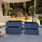 Large Rectangle Fiberglass Planter Box For Outdoor Garden Flower Plant