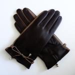 Leather Gloves Lining Wool Ladies Leather Gloves