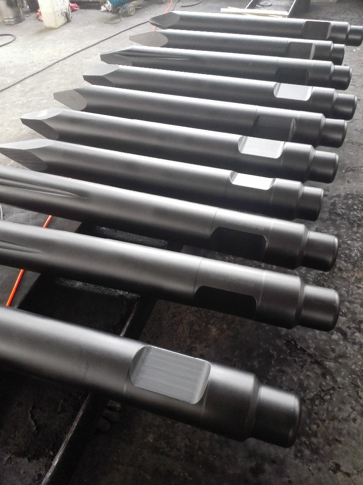 OEM HB20G Hydraulic Breaker Parts Wedge Type Excavator Rock Breaker Chisel 7