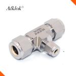 OD Gas Compression Stainless Steel Tube Fittings 12mm 10mm 8mm 6mm Tee Shaped