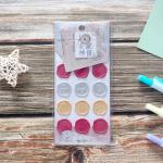 2.5mm Seal Stamp Stickers Sprinkle Gold 3D Adhesive Stickers