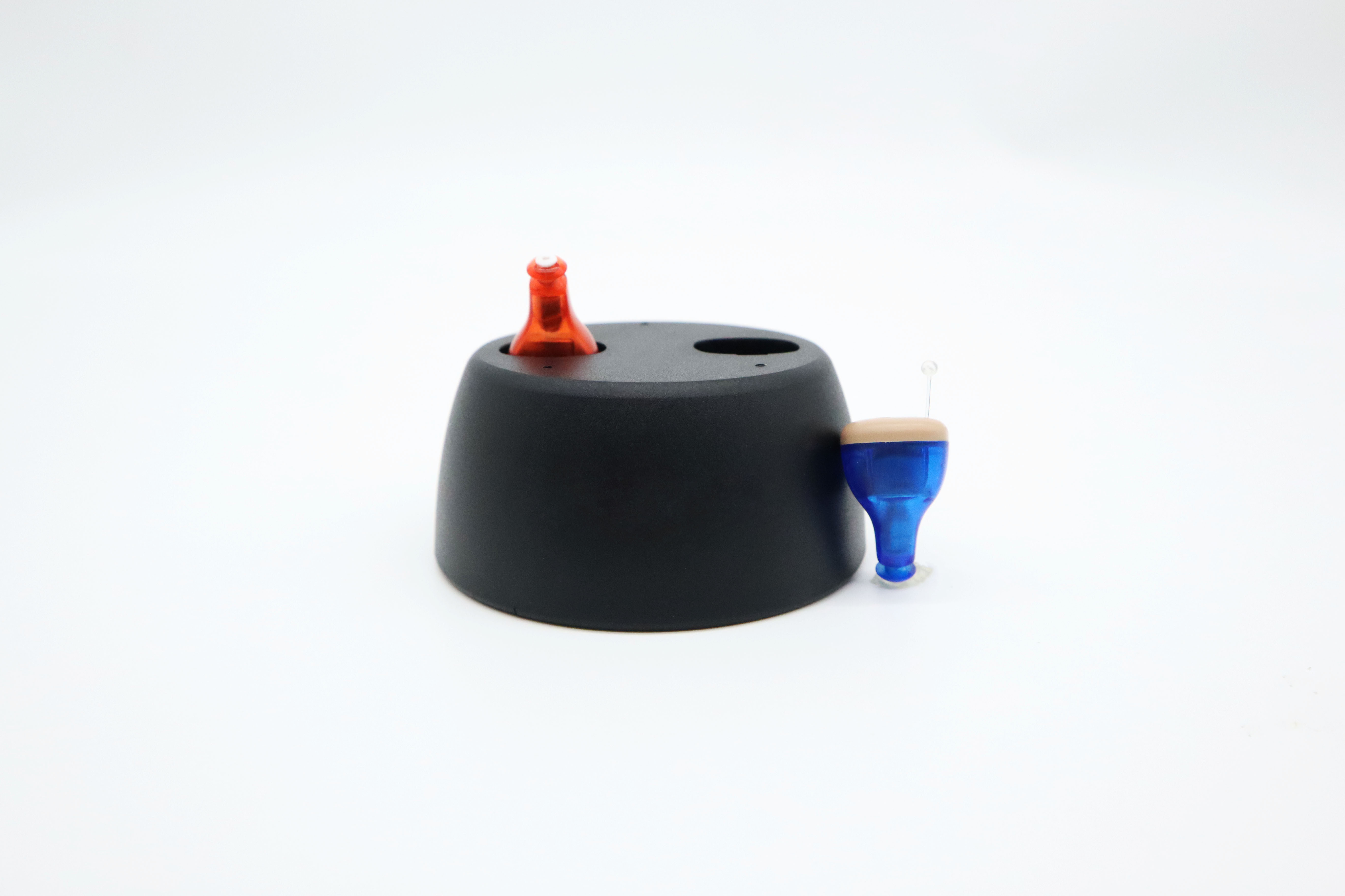 CIC Ear Device For Deaf Invisible Hearing Aids Red And Blue