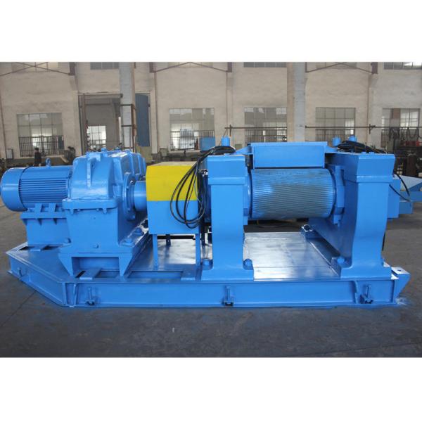 Electric Motor Rubber Recycling Machinery 50 kW Power Rubber Cracker Mill Tire