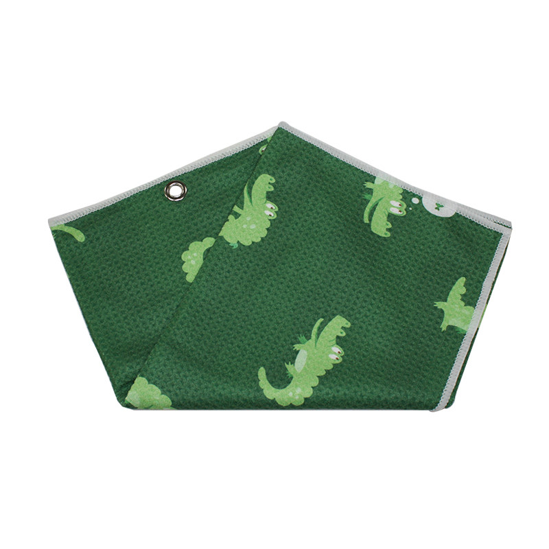 Embroidered Logo Microfiber Waffle Golf Towel Accepet OEM ODM