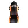 Buy cheap Suede Material Black And Orange Racing Seats , Cars Bucket Seats Double Slider from wholesalers