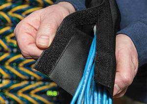 Quality Self Adhesive Tape Velcro Cable Sleeve Custom Length Flame Retardance wholesale