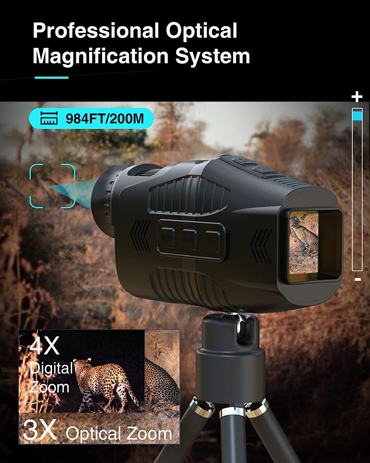 Video Long Distance Infrared Night Vision Goggles Binoculars 1080p Full HD