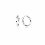 OEM ODM 925 Sterling Silver High Polished Round-Tube Click-Top Hoop Earrings For