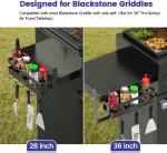 Paper Towel Holder BBQ Tool Organizer for Outdoor Grill Space Saving Black or
