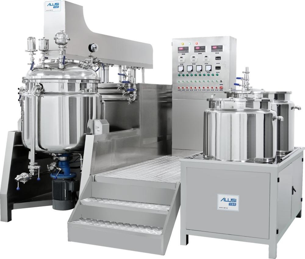 1200-1800PCS/H SUS304 & SUS316L Vacuum Emulsifier Mixer Homogenizer Toothpaste Production Line