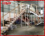 Steel Cable Stair VK93SC Treed Beech WoodenHandrail Carbon Powder-coate