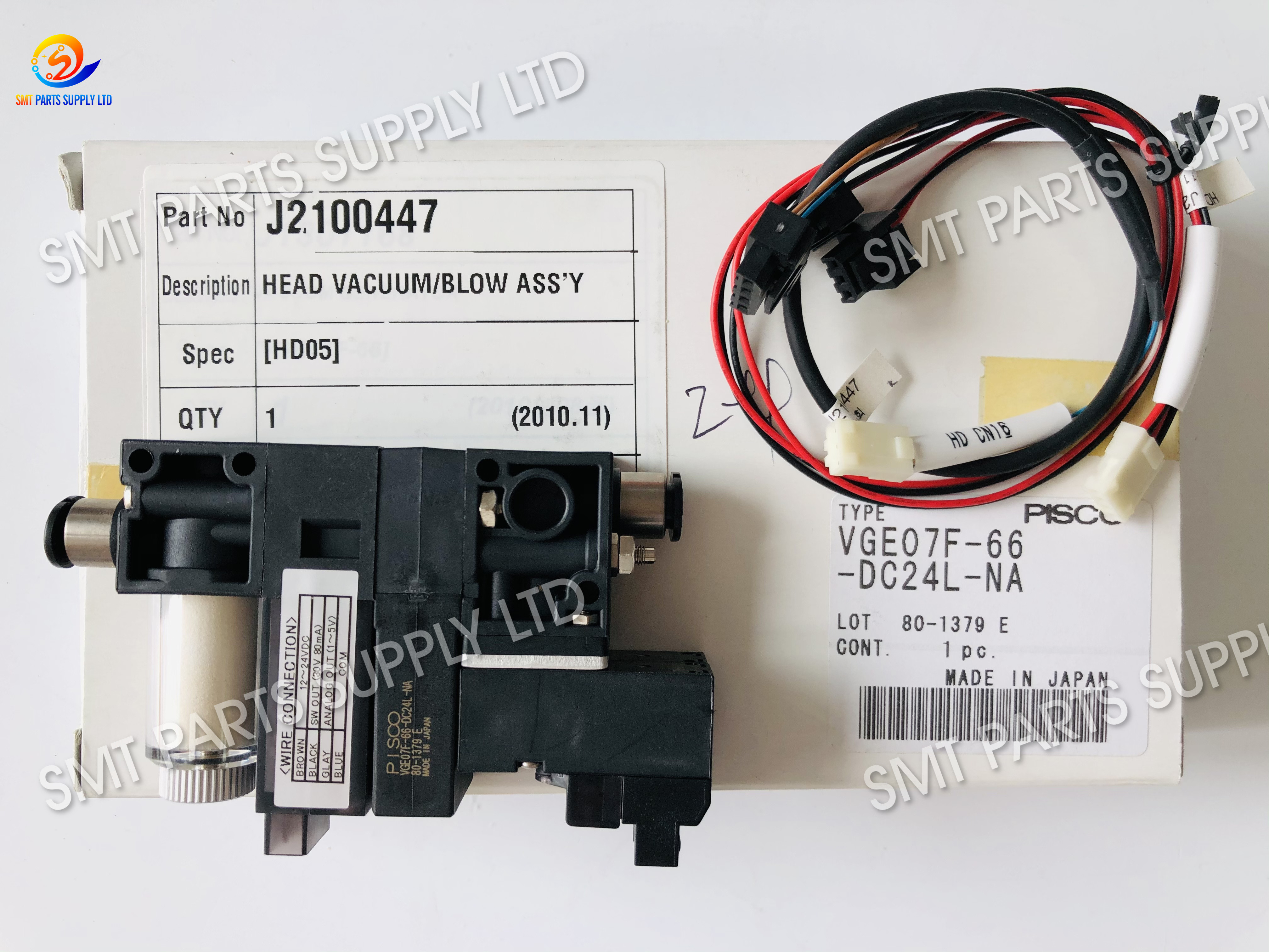 SAMSUNG CP40 CP40L J2100447 Head Vacuum Blow y VGE07F-66-DC24L-NA