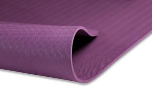 Quality TPE One Color Non Toxic Yoga Mat , Sports Direct Yoga Mat Slip Resistance wholesale