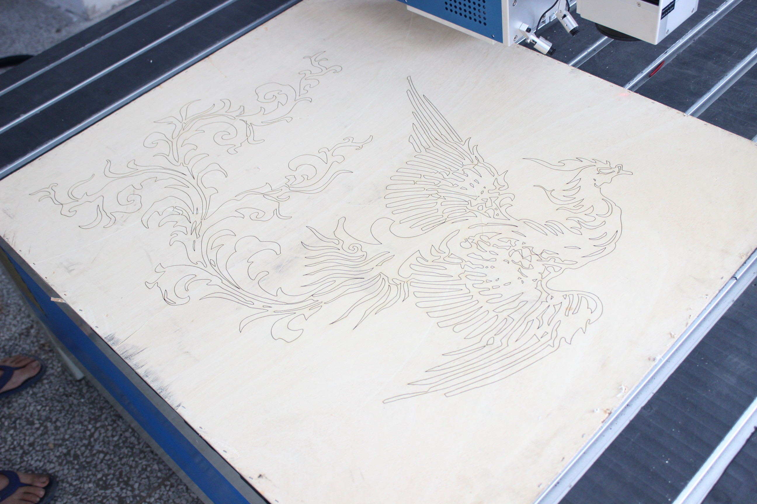Wood Engraving 50HZ 20W EZCAD CO2 Marking Machine
