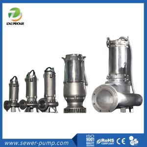 Quality WQP Stainless Steel Sewage Pump , Non Clogging Submersible Pump 220V/380V wholesale