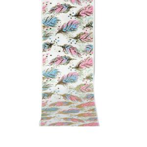 Quality Heart Personalised Printed Ribbon 100% Polyester Material Heat Transfer Craft wholesale