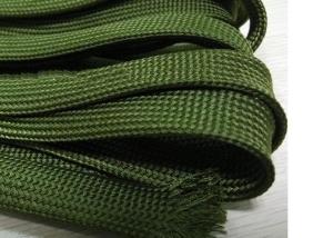 Quality Green Nomex Electrical Braided Sleeving Wear Resistant For Cable Management wholesale