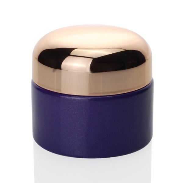 Manufacturer Custom Cream Packaging Glass 30ml Purple Cream Glass Jar For