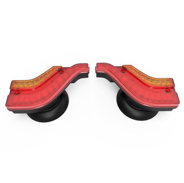 Chargeable Wireless Trailer Light Kits Rear Stop Plate Trucks Magnetic Led Tail