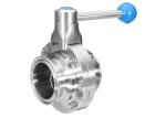 SS Welded 1.5" Pneumatic Operated Butterfly Valve For Petroleum