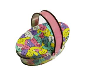 Quality CMYK Color Oval Shaped 0.23mm Thickness Coffee Tin Box wholesale
