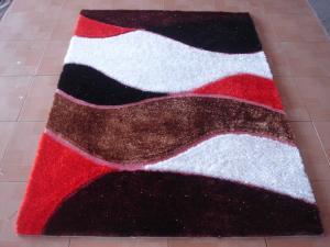 Quality 1200D Polyester Design Shaggy Carpet And Rug Wave Design wholesale