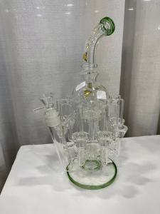 Quality 14Inch Glass Water Pipes Borosilicate Straight Hookah Smoking DAB Rig beaker bubbler bong wholesale