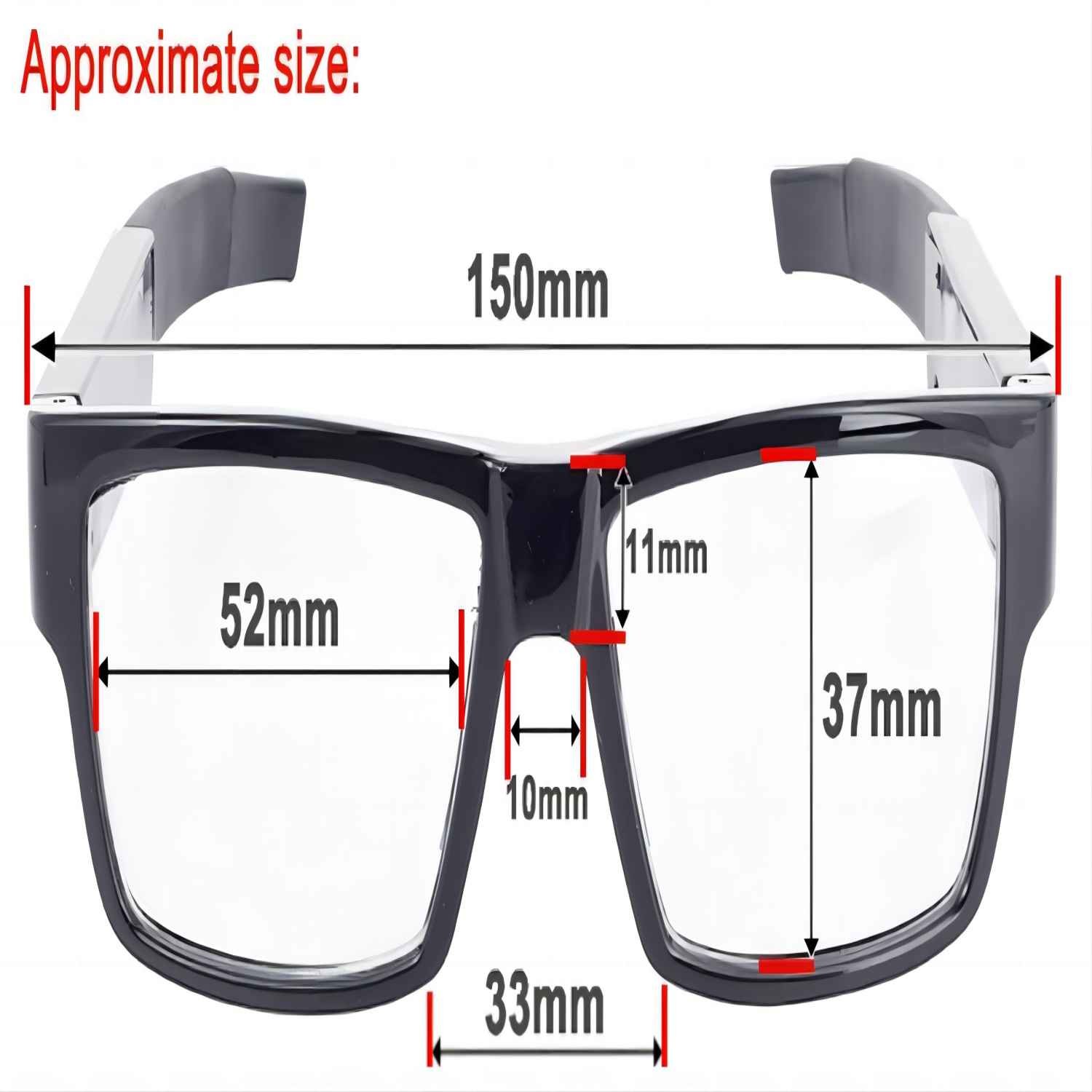 Hidden Spy Plastic Video Sunglasses MP4 Recorder Polycarbonate Lens